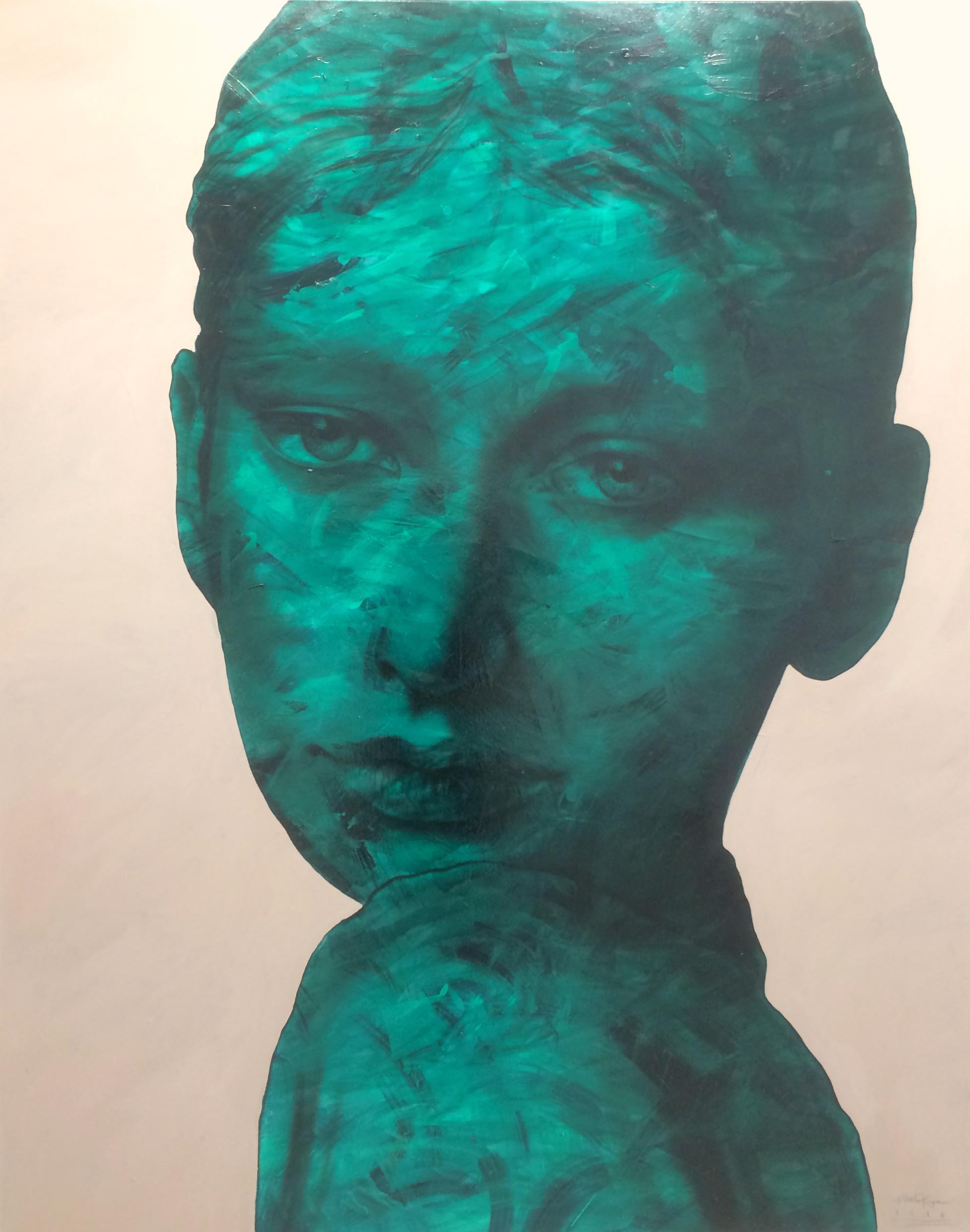İsimsiz- Untitled, 2016, Tuval üzerine akrilik- Acrylic on canvas, 150x120 cm
